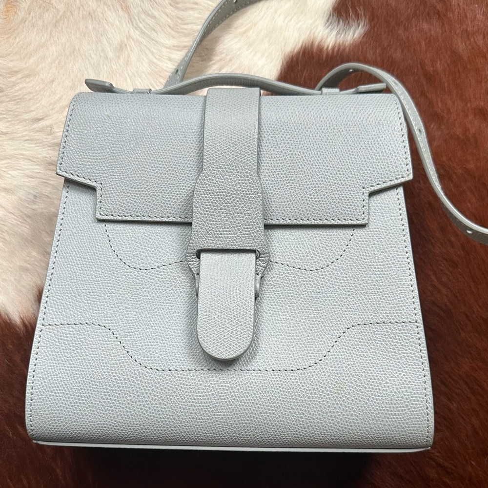 Like new Senreve Alunna Bag (crossbody/backpack) Large - PEBBLE/ Ice Blue
